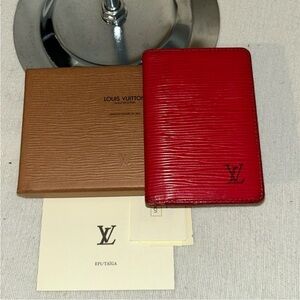 Louis Vuitton Epi Red Leather Wallet
